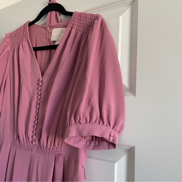 Gal Meets Glam Gabriella Jumpsuit Size 6 in Pink Orchid - Picture 9 of 9